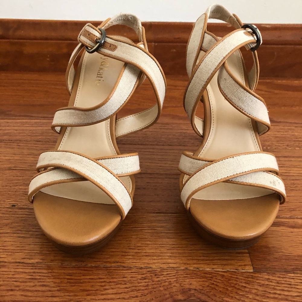 Brand new Kelly & Katie strappy heels size 6.5